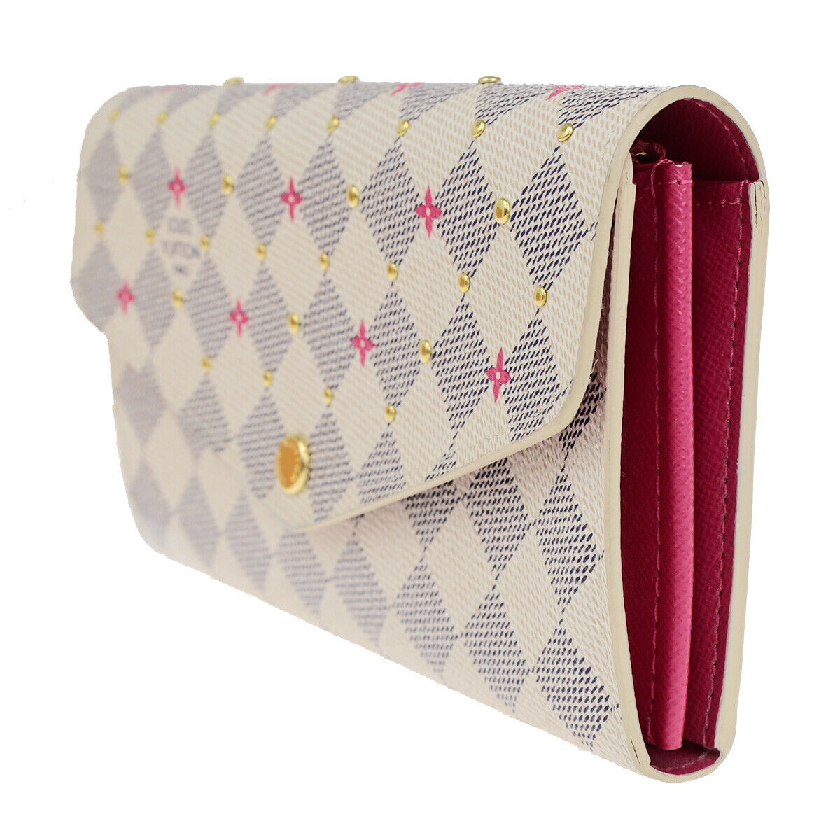 LOUIS VUITTON Portefeuille Sarah Long Bifold Wallet Damier Azur N45296 19SJ327