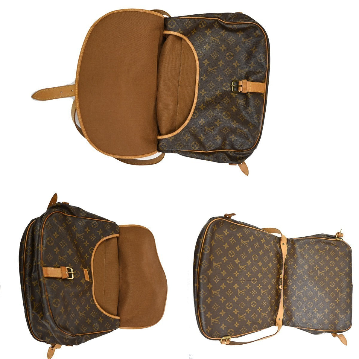 LOUIS VUITTON Saumur 35 Shoulder Bag Monogram Leather BN France M42254 16TA342