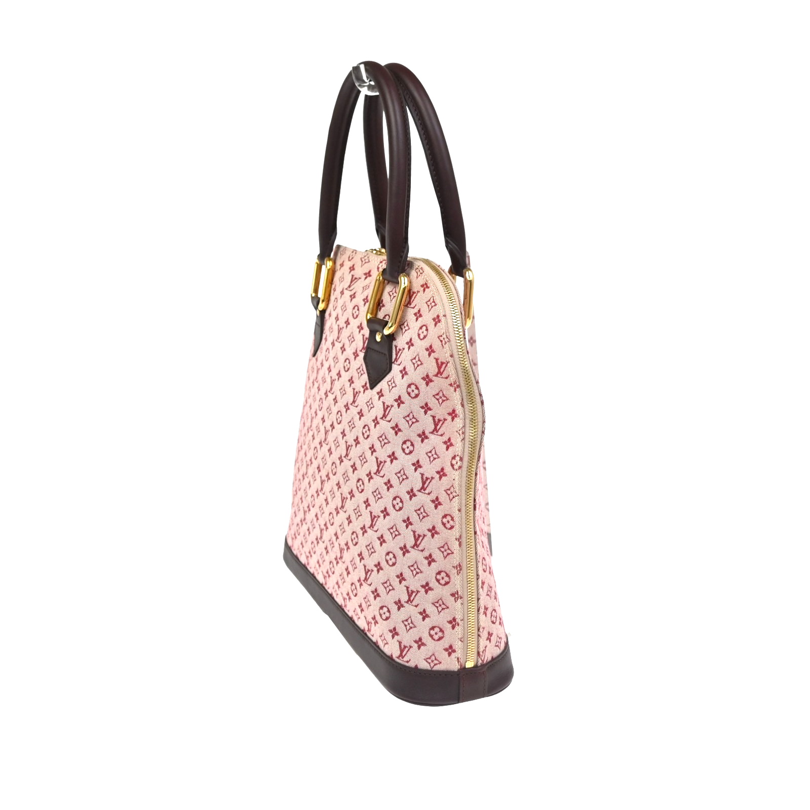 LOUIS VUITTON Alma Haut Hand Bag Monogram Mini Leather Cherry M92204 22RL983
