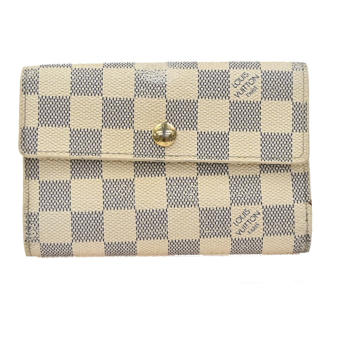 LOUIS VUITTON Portefeiulle Alexandra Wallet Damier Azur Leather N63068 67DA163
