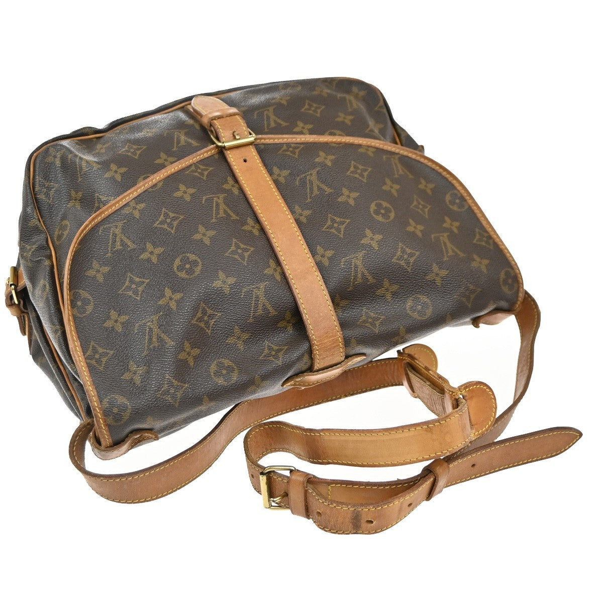 LOUIS VUITTON Saumur 35 Shoulder Bag Monogram Leather BN France M42254 82EG371