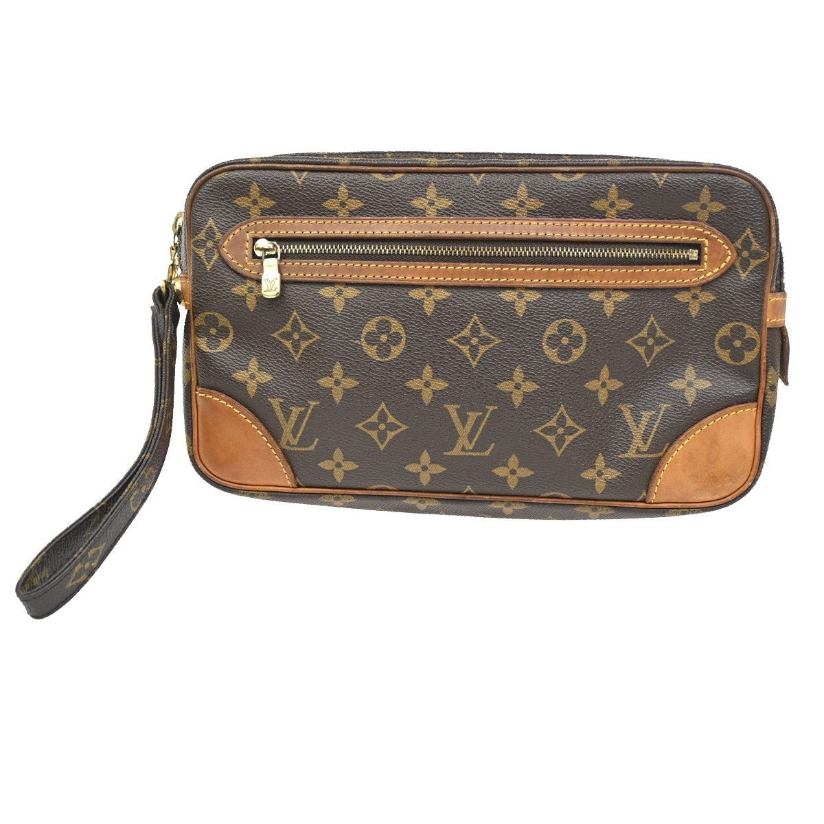 LOUIS VUITTON Marly Dragonne GM Clutch Hand Bag Monogram Brown M51825 60CA559