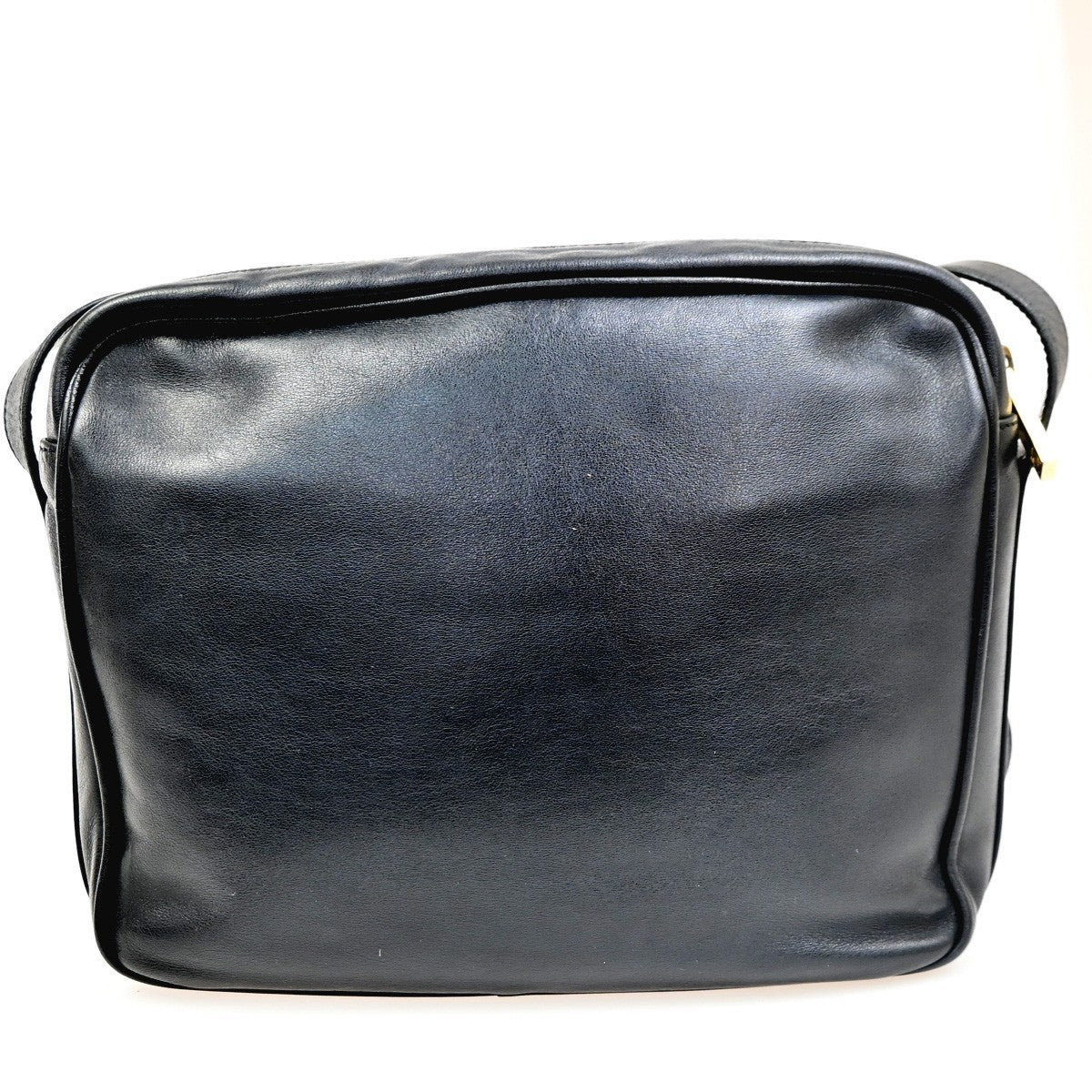 LOEWE Logo Anagram Shoulder Crossbody Bag Leather Black GHW Spain 35MA137