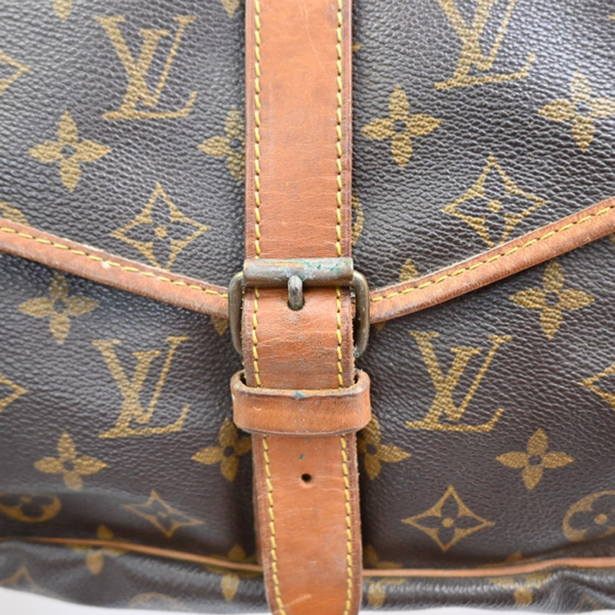 LOUIS VUITTON Saumur 35 Shoulder Bag Monogram Leather BN France M42254 39SA068