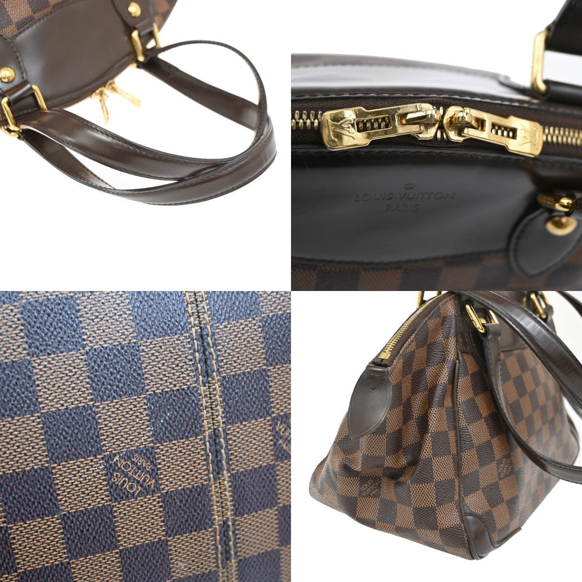 LOUIS VUITTON Verona PM Shoulder Bag Damie Ebene Leather Brown N41117 17KB791