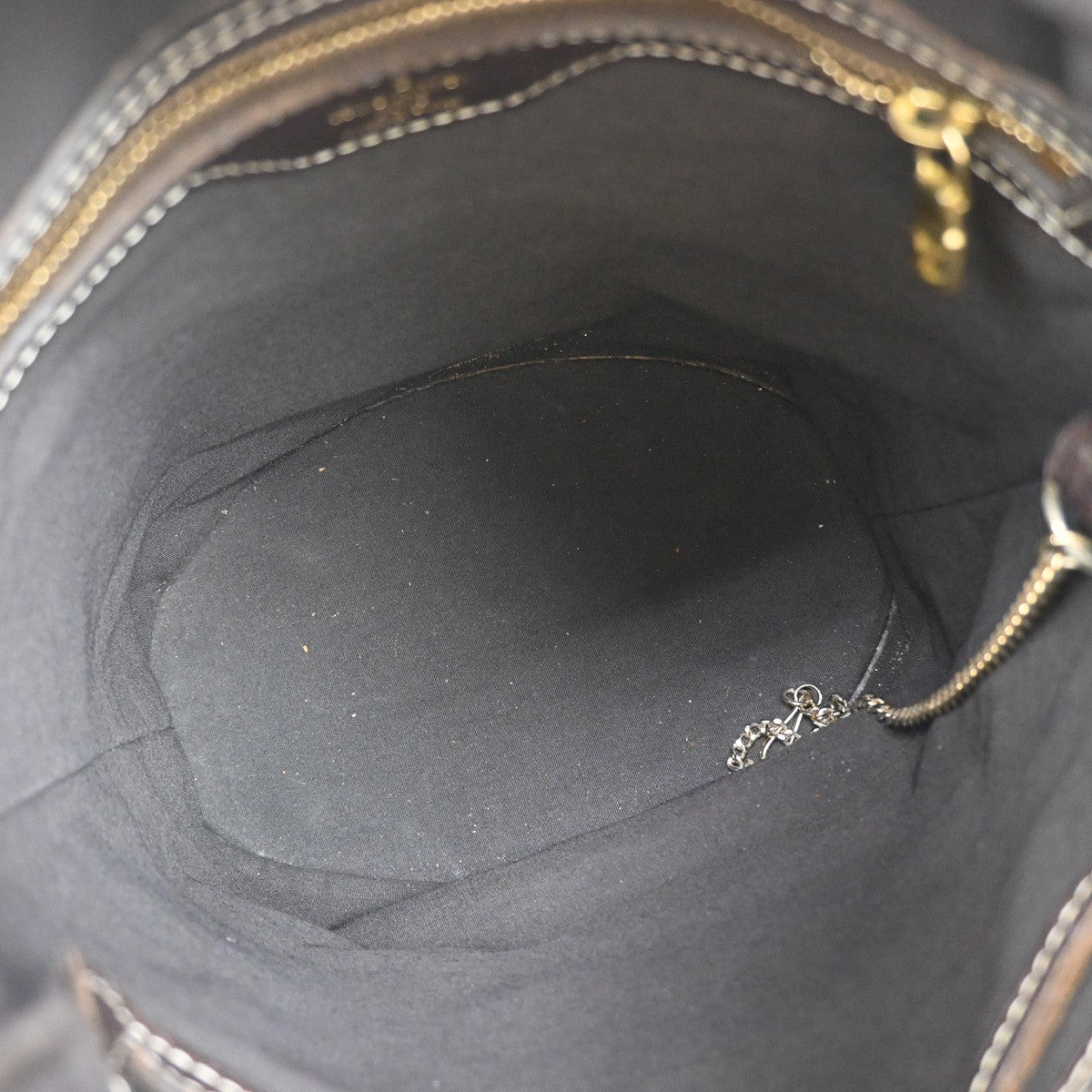LOUIS VUITTON BUCKET PM Shoulder Tote Bag Monogram Mini Lin Brown M95226 67KP103