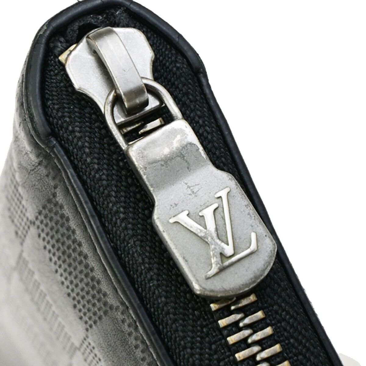 LOUIS VUITTON Zippy Wallet Vertical Damier Infini Leather Black N63548 68ED248