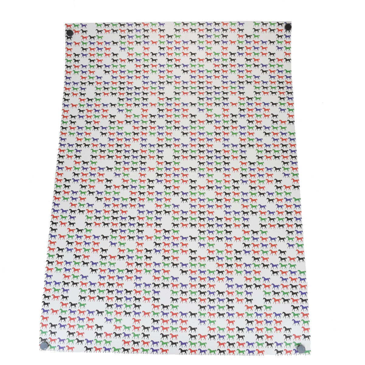 Auth HERMES LES GRANDES FEUILLES D'HERMES Horse Wallpaper Wrapping 06MC457 ⑥