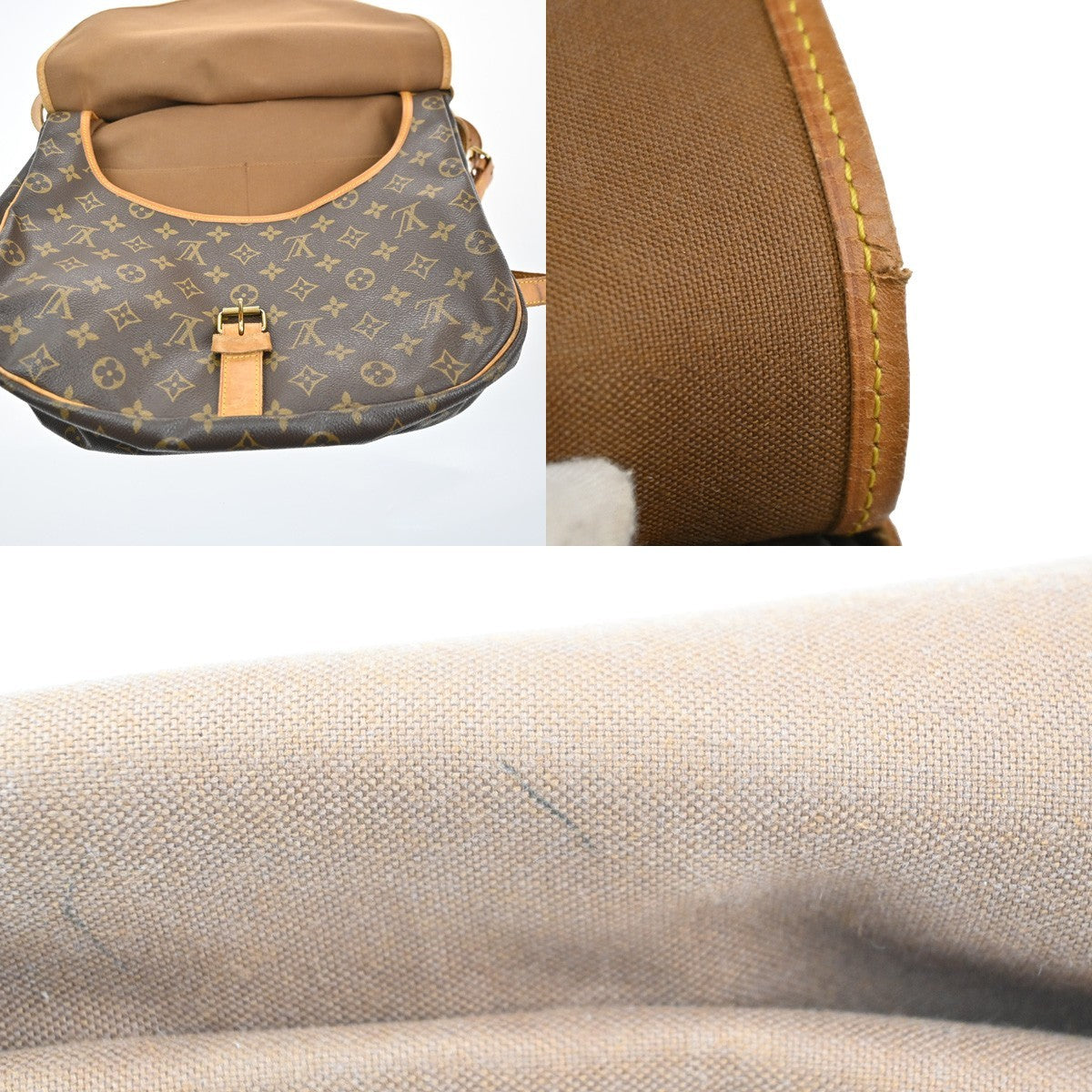 LOUIS VUITTON Saumur 35 Shoulder Bag Monogram Leather BN France M42254 82MA432