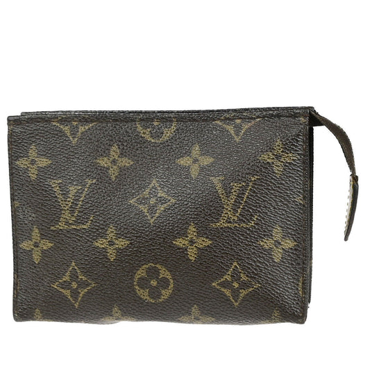 LOUIS VUITTON Poche Toilette 15 Clutch Pouch Bag Monogram Leather M47546 01YG504
