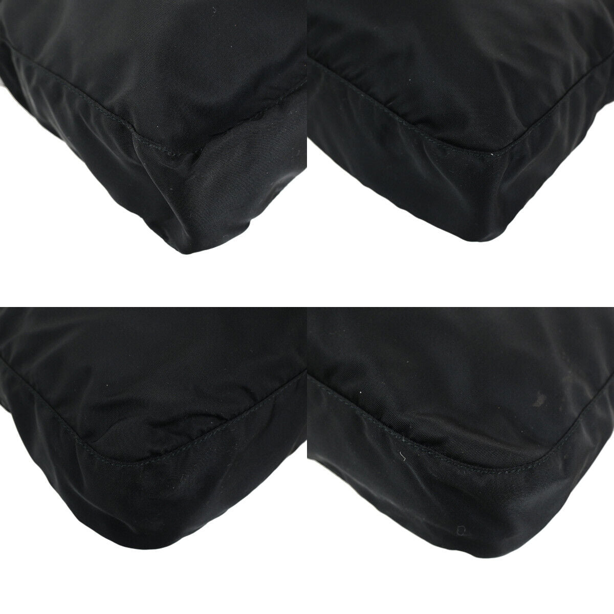 PRADA Logo Tessuto Crossbody Shoulder Bag Nylon Leather Black SHW Italy 91YG555