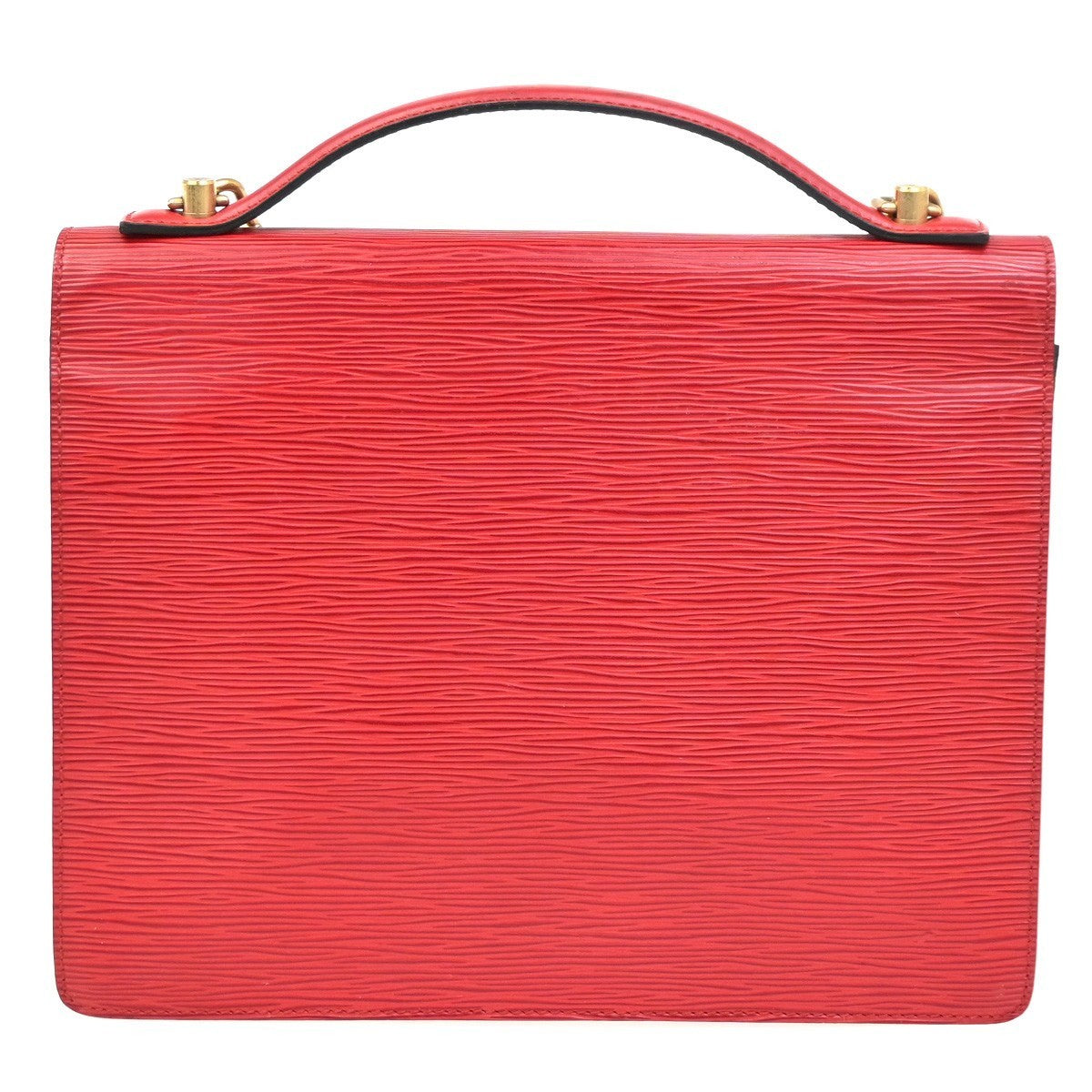 LOUIS VUITTON Monceau 28 2Way Shoulder Handhag Epi Leather Red M52127 76KC016