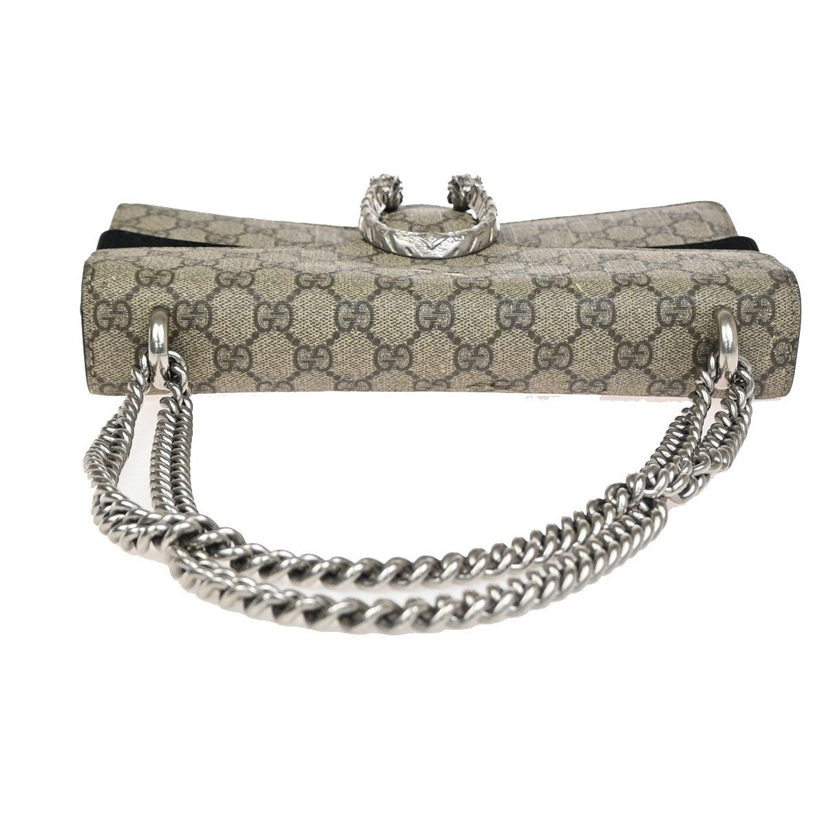 GUCCI GG Dionysus Chain Shoulder Clutch Bag Supreme Leather Brown Italy 85ZA291