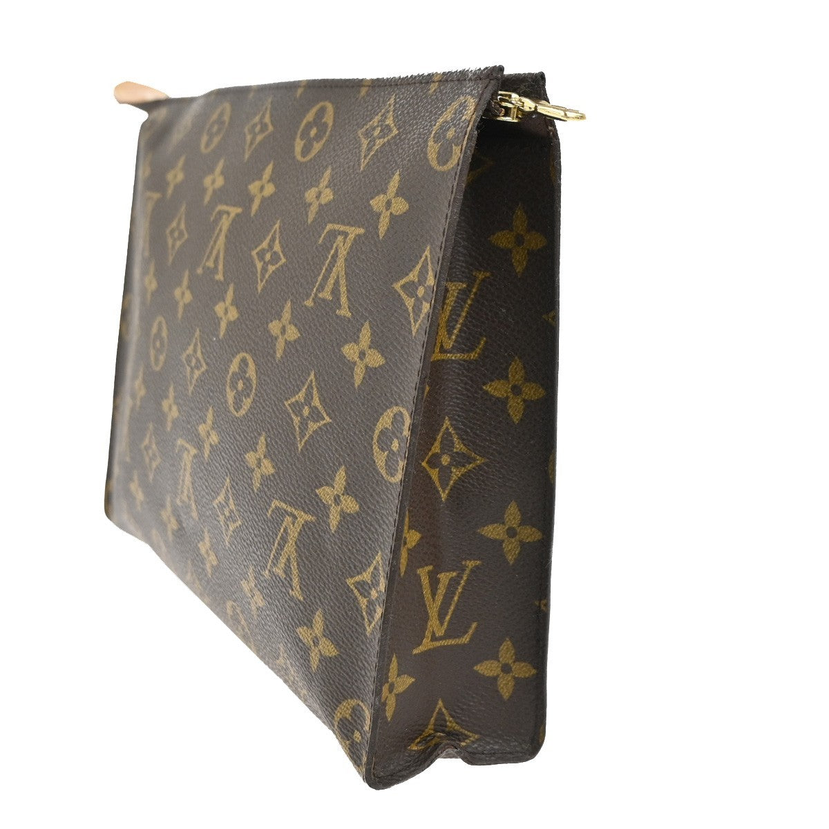 LOUIS VUITTON Poche Toilette 26 Clutch Pouch Bag Monogram Leather M47542 04MA321