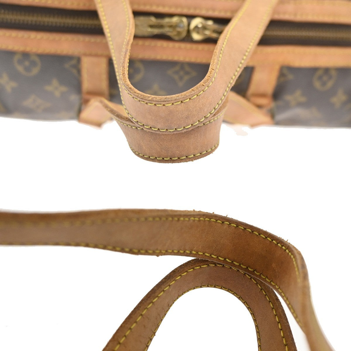 LOUIS VUITTON Sac Souple 35 Travel Hand Bag Monogram Leather BN M41626 64MA293