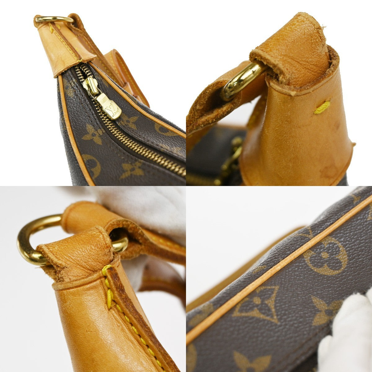 LOUIS VUITTON Boulogne 30 Shoulder Bag Monogram Leather Brown M51265 77YJ024