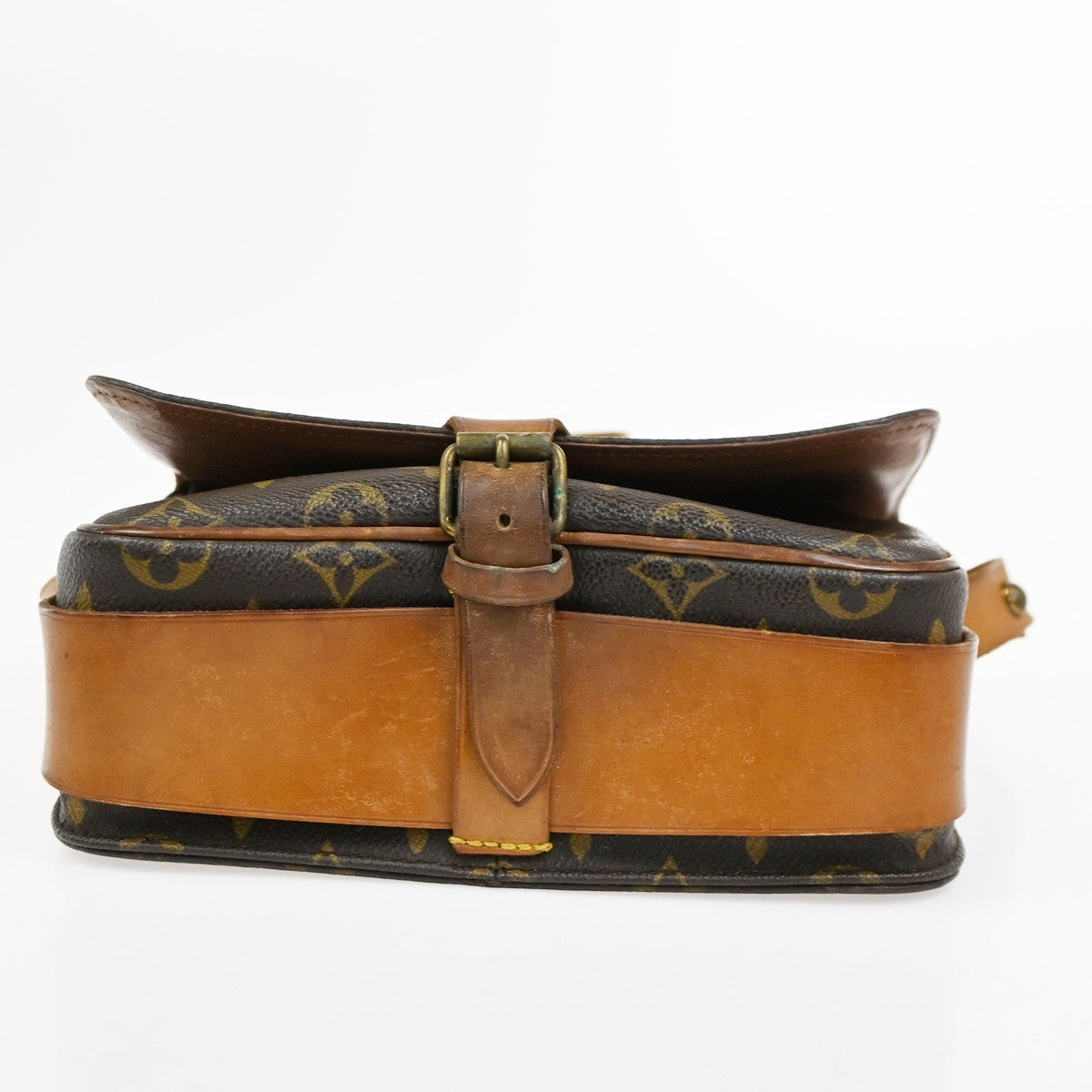 LOUIS VUITTON Cartouchiere MM Shoulder Bag Monogram Leather Brown M51253 30CA972