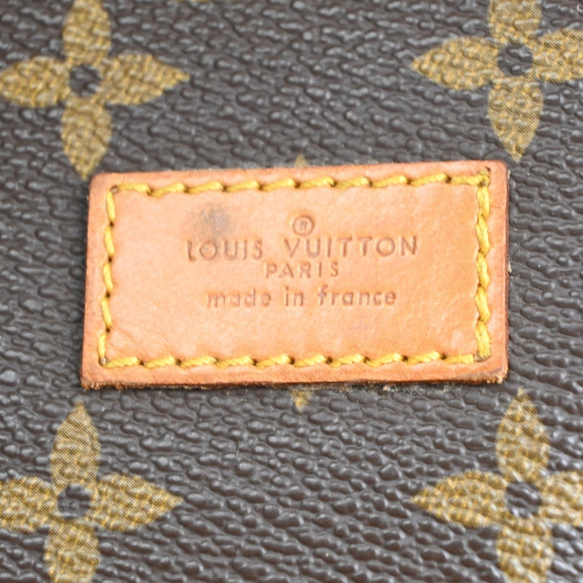 LOUIS VUITTON Logo Saumur 43 Shoulder Bag Monogram Leather Brown M42252 98MA210