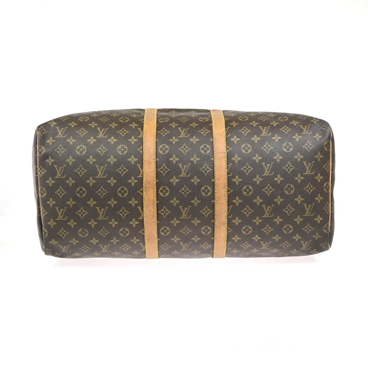 LOUIS VUITTON Keepall 55 Travel Hand Bag Monogram Leather Brown M41424 35YJ255