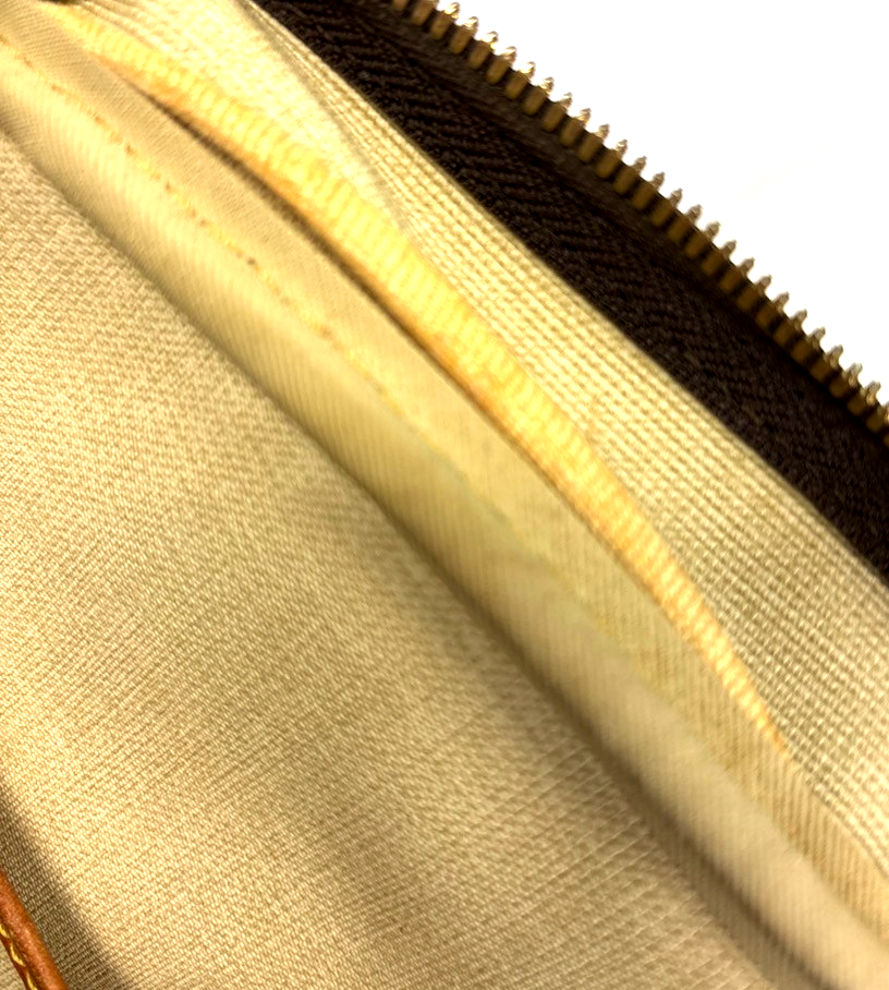 LOUIS VUITTON LV Logo Deauville Hand Bag Monogram Leather Brown M47270 69KC501