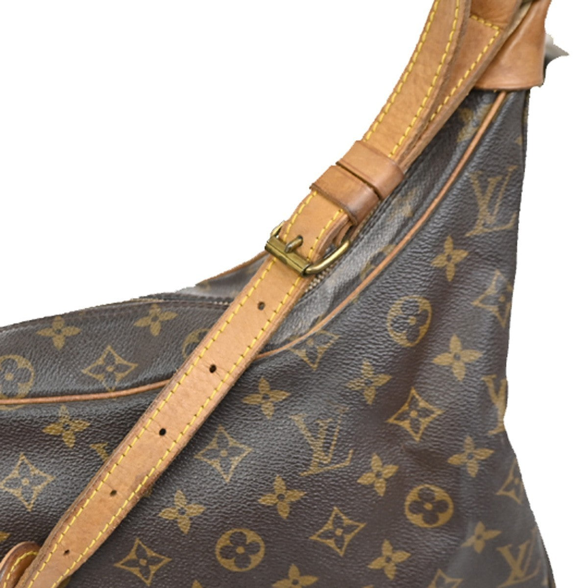 LOUIS VUITTON Boulogne 35 Shoulder Bag Monogram Leather Brown M51260 34MA065