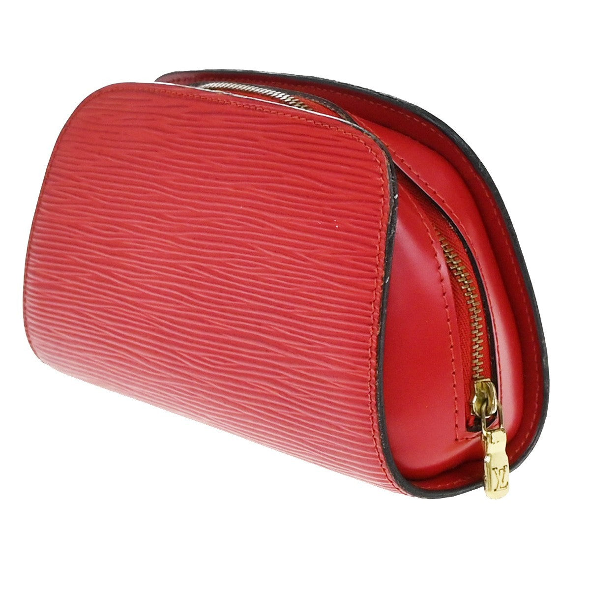 LOUIS VUITTON LV Logo Dauphine PM Pouch Bag Epi Leather Red M48447 05EG007