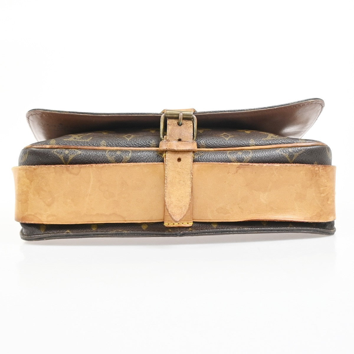 LOUIS VUITTON Cartouchiere GM Shoulder Bag Monogram Leather Brown M51252 32YH934