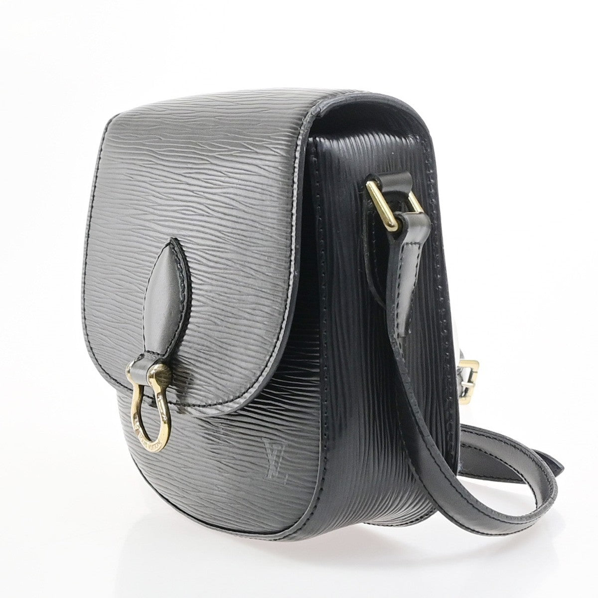LOUIS VUITTON LV Mini Saint Cloud Shoulder Bag Epi Leather Black M52212 70MA692