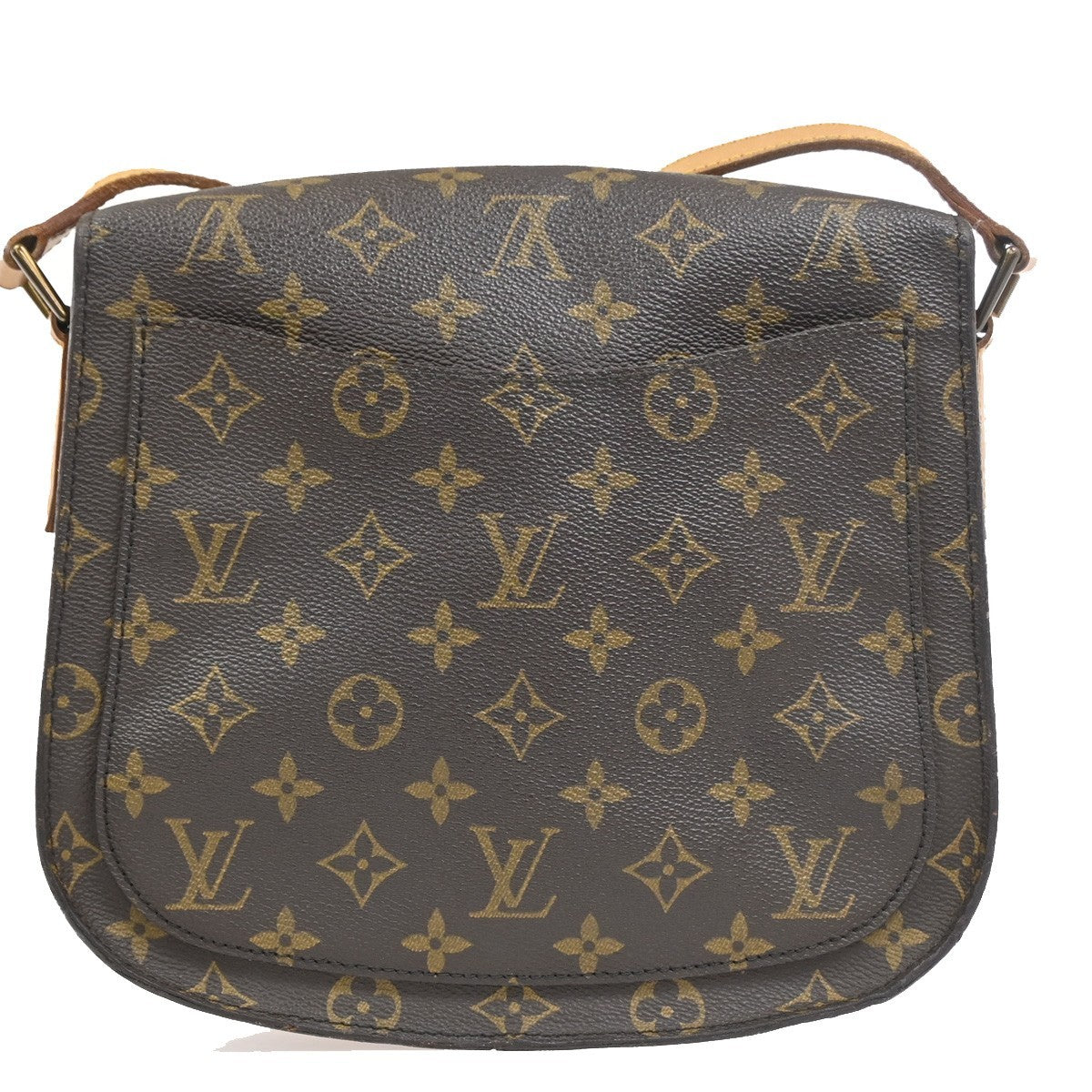 LOUIS VUITTON Saint Cloud GM Shoulder Bag Monogram Leather Brown M51242  39CA826