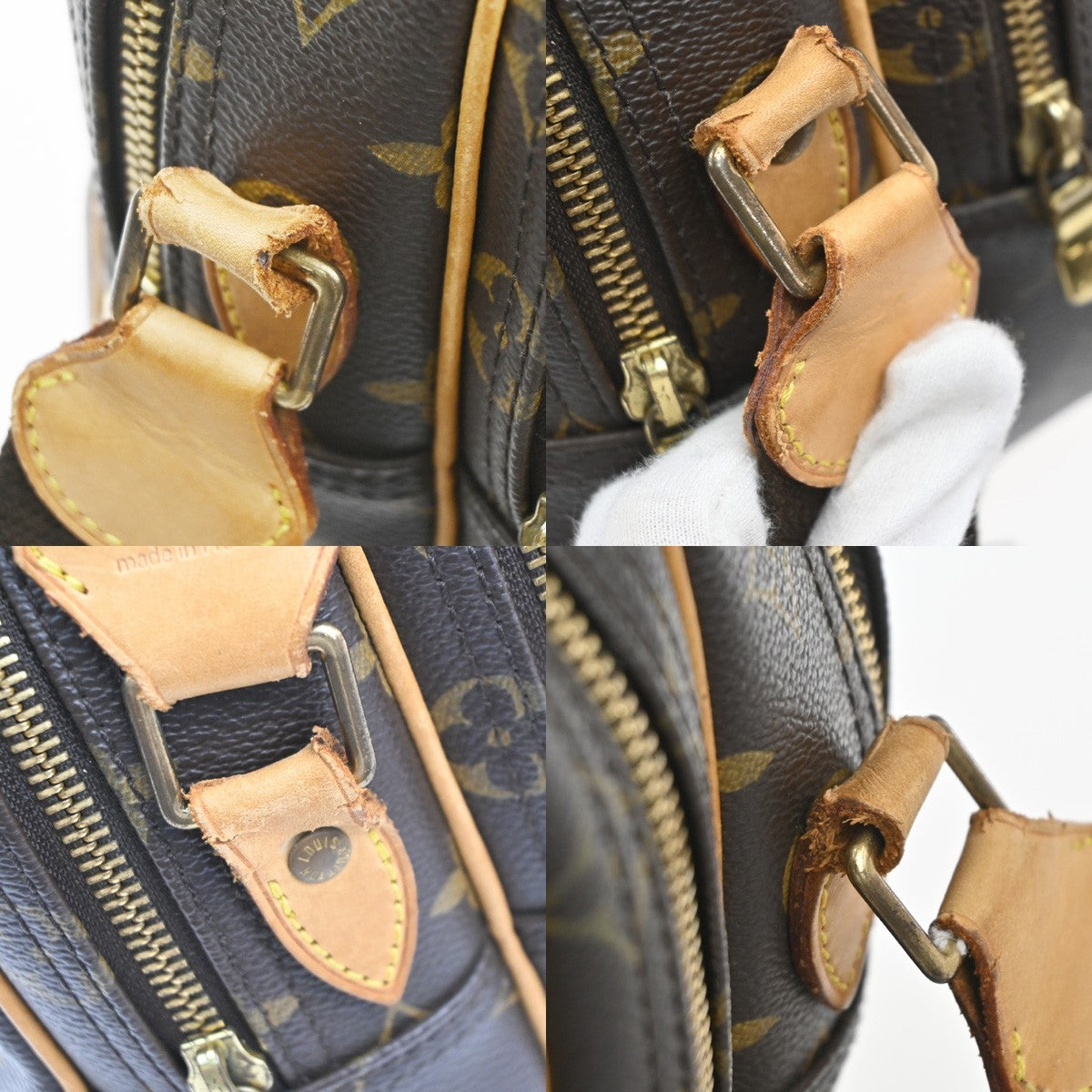 LOUIS VUITTON Reporter PM Crossbody Shoulder Bag Monogram Leather M45254 85KC862