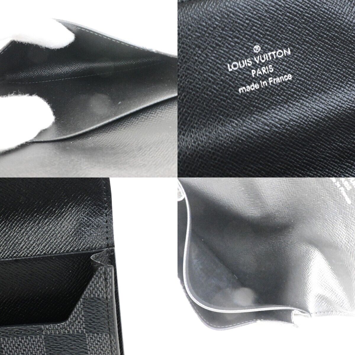 LOUIS VUITTON Compact Modulable Wallet Damier Graphite Black N63083 76KA442