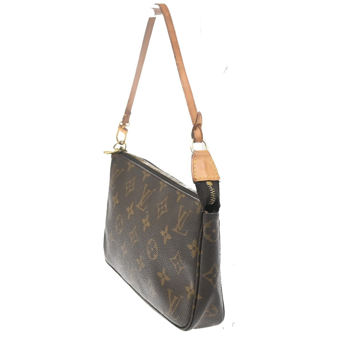 LOUIS VUITTON Pochette Accessoires Hand Bag Monogram Leather BN M51980  88SA105