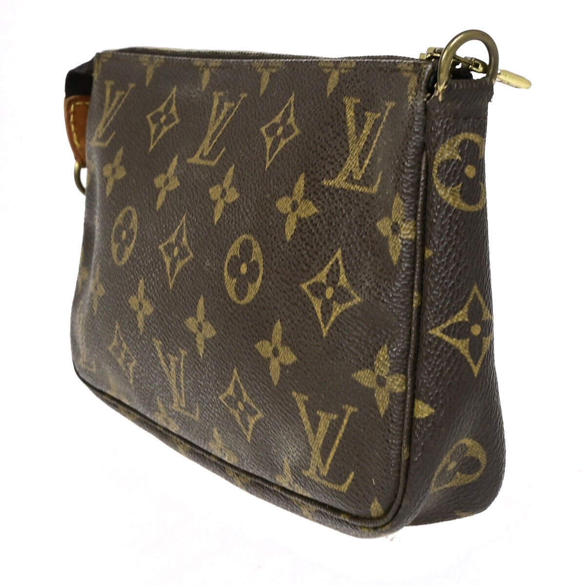 LOUIS VUITTON Pochette Accessoires Hand Bag Monogram Leather BN M51980 31YF611