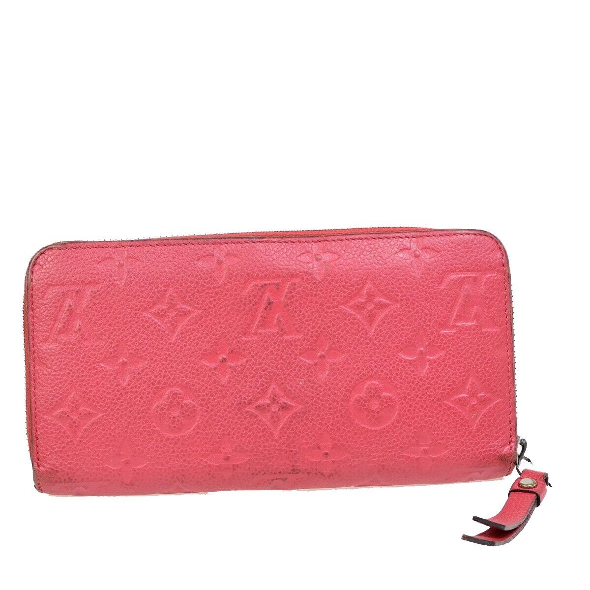 LOUIS VUITTON Long Zippy Wallet Monogram Empreinte Leather Cherry M68571 66EB325