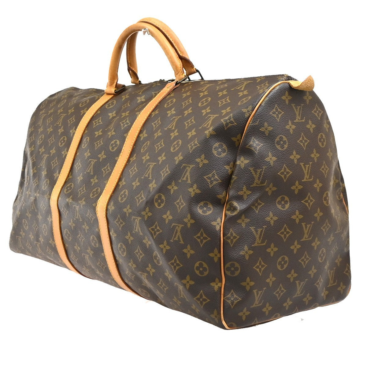 LOUIS VUITTON Keepall 60 Travel Hand Bag Monogram Leather Brown M41422 75CA806