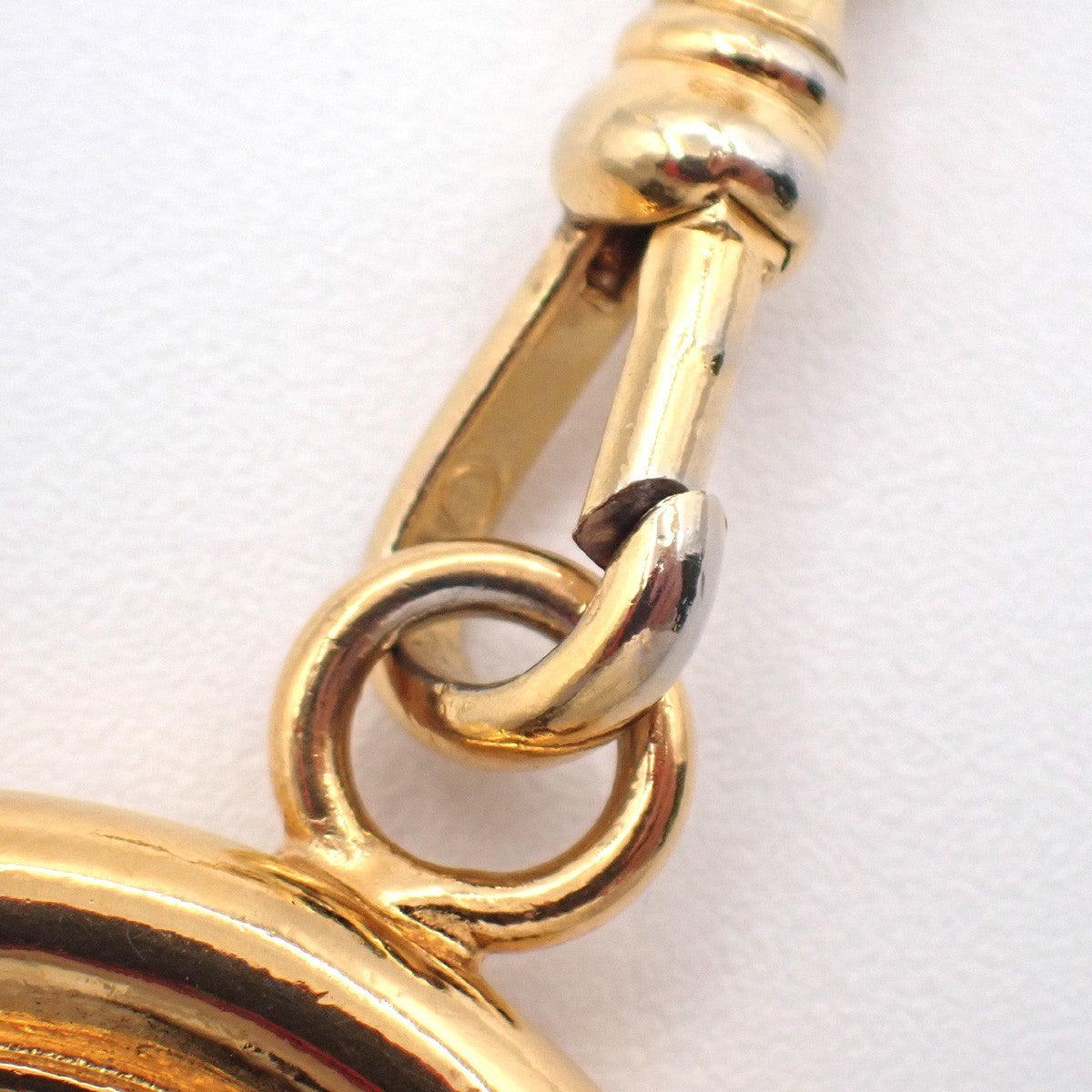 CHANEL CC Logo 31 Rue Cambon Coin Metallion Chain Belt Gold Vintage 95RL989