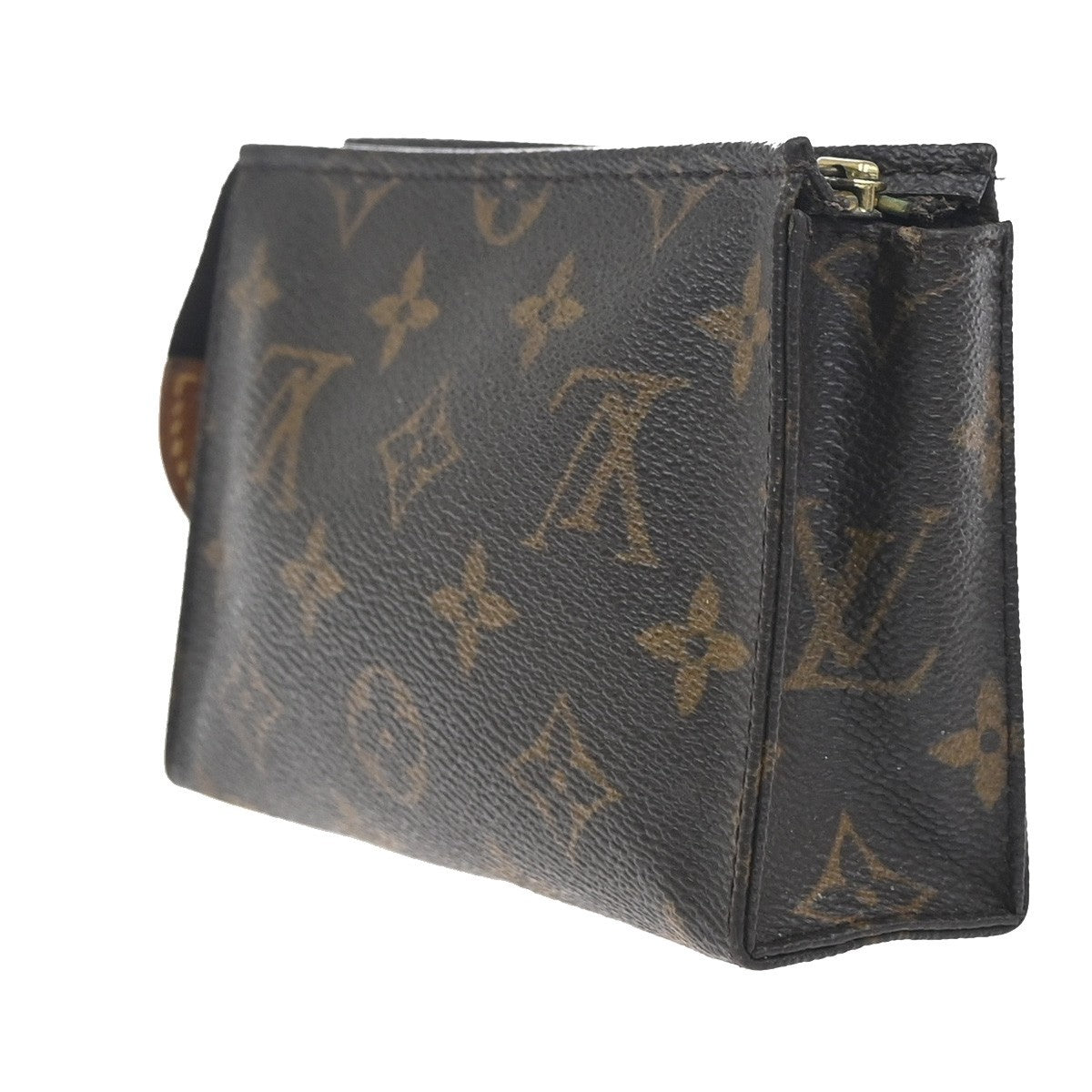 LOUIS VUITTON Poche Toilette 15 Clutch Pouch Bag Monogram Leather M47546 02KC751
