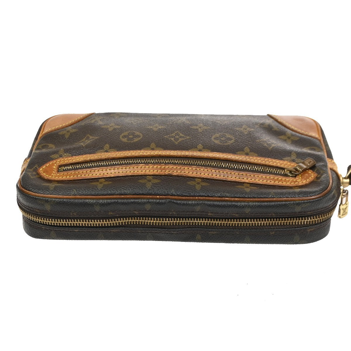 LOUIS VUITTON Marly Dragonne GM Clutch Hand Bag Monogram Brown M51825 67KC558