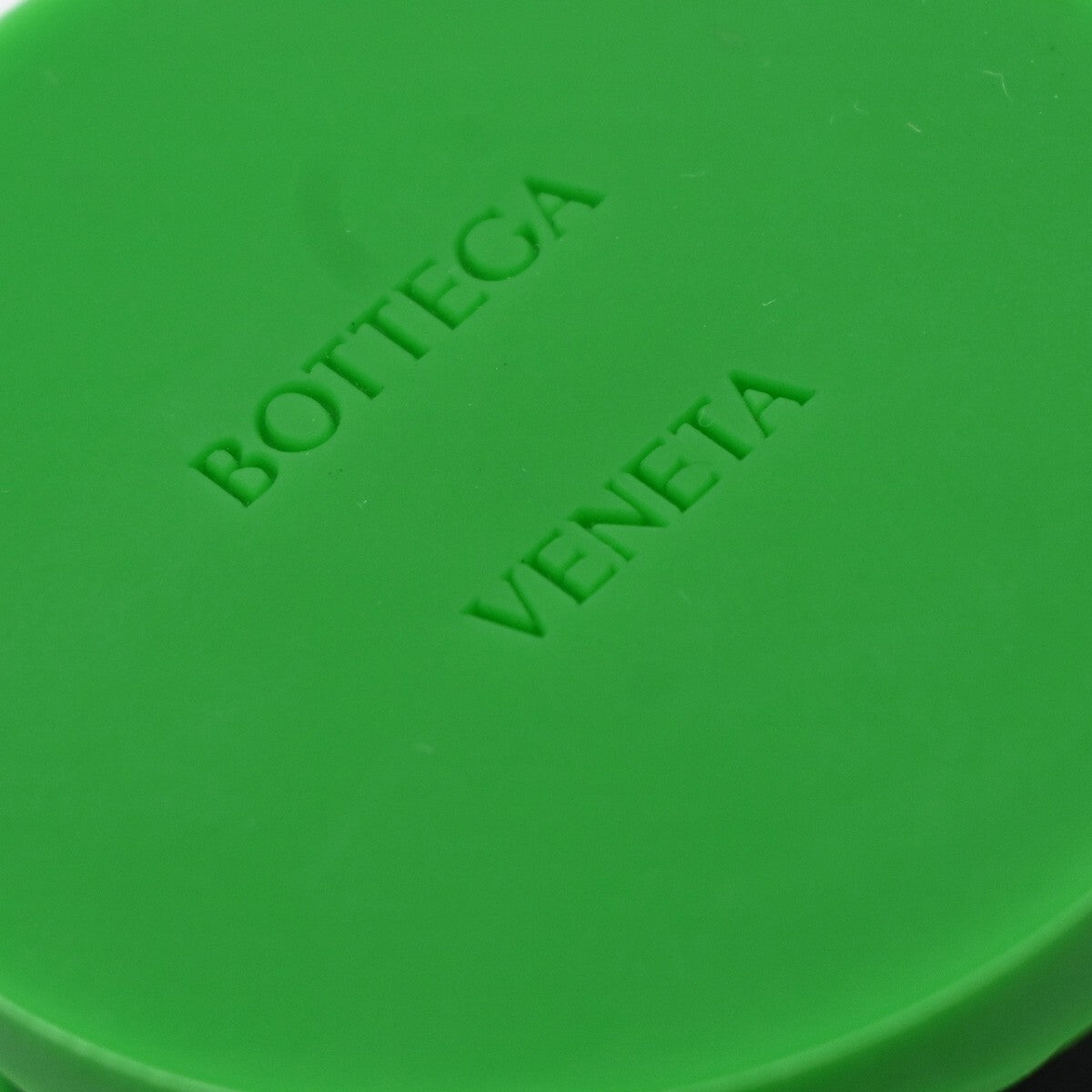 BOTTEGA VENETA Logo Novelty Yo-Yo Toy Rubber Plastic Green Black 66KP235