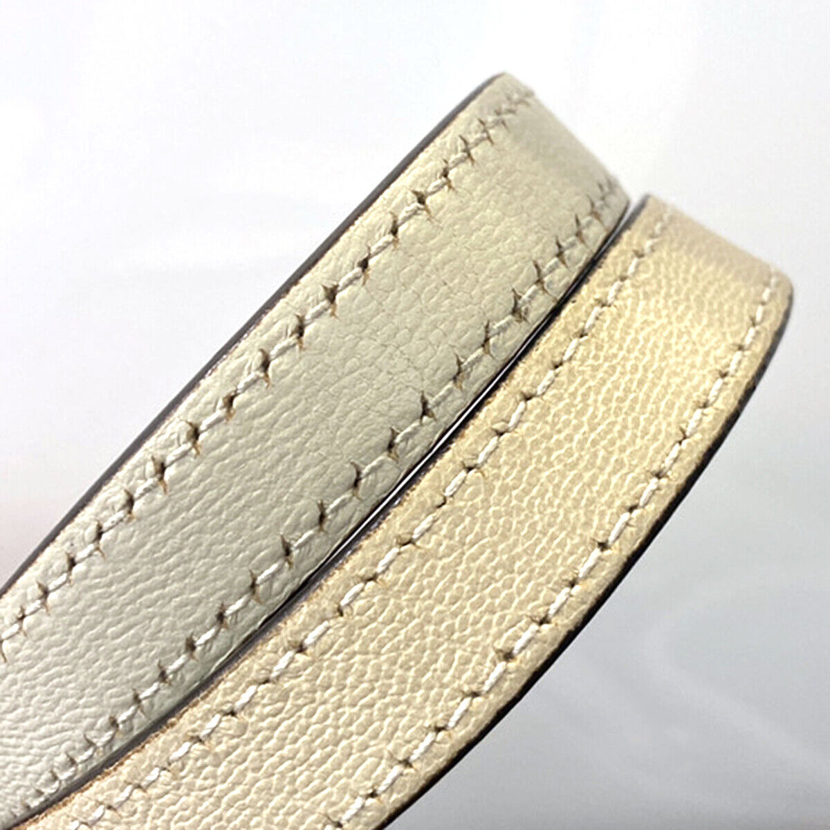 GUCCI Logo Horsebit GG Pattern Shoulder Bag Canvas Leather Brown White 20YG552