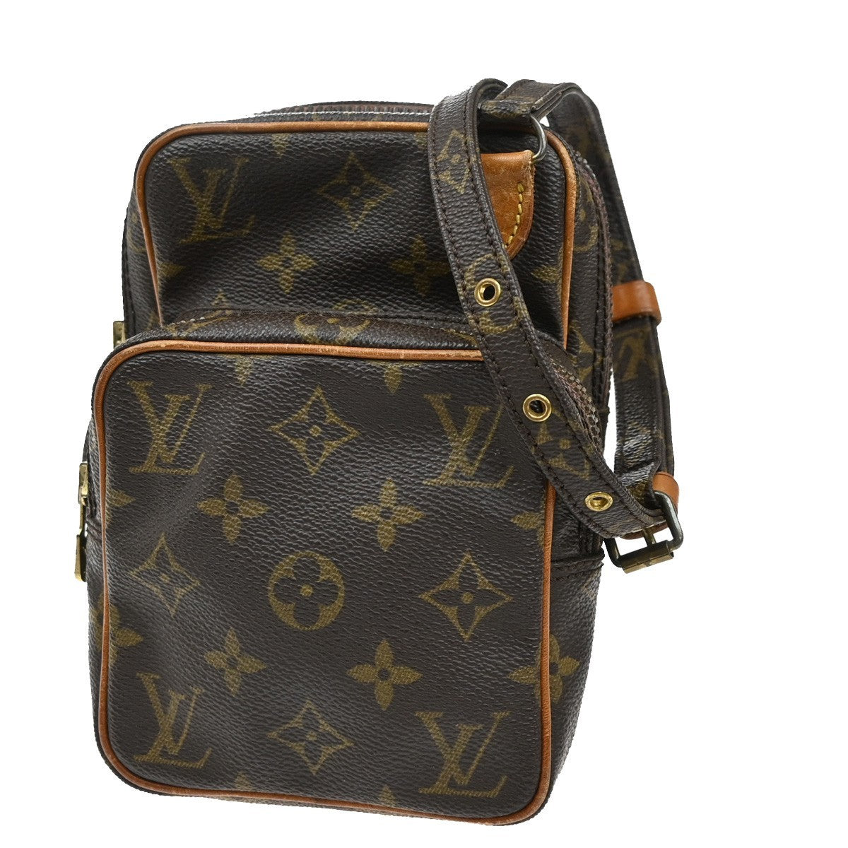 LOUIS VUITTON Mini Amazon Shoulder Bag Monogram Leather Brown M45238 33KB330