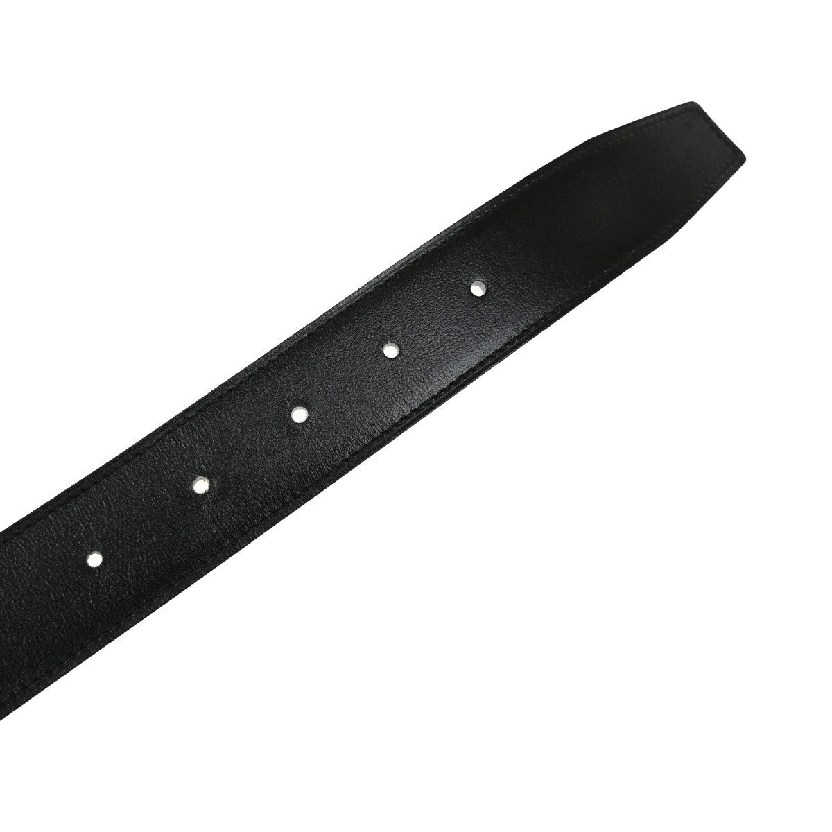 HERMES H Logo Constance Reversible Buckle Belt 80# Leather Black Brown 78RL421