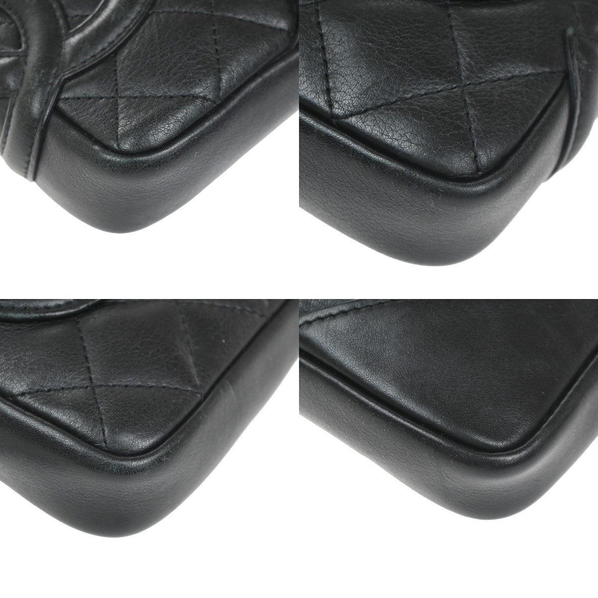 CHANEL CC Logo Cambon Matelasse Mini Shoulder Bag Leather BK SHW Italy 661RL931