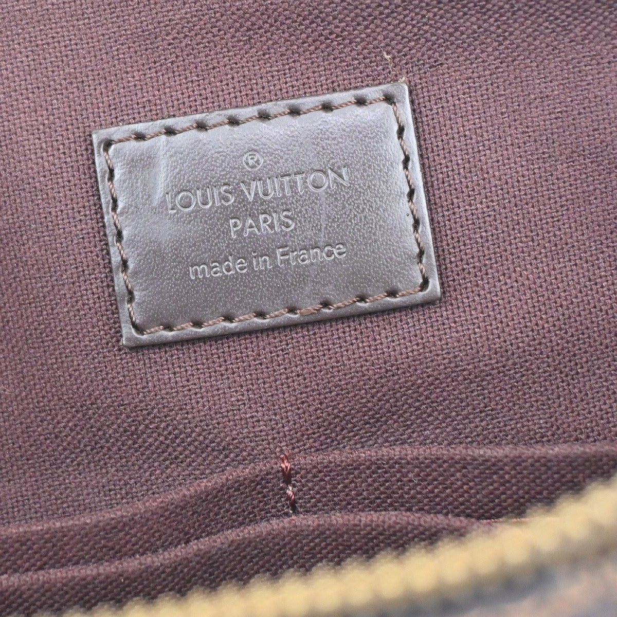 LOUIS VUITTON LV Iena PM Shoulder Bag Damier Ebene Leather Brown N41012 23EG094