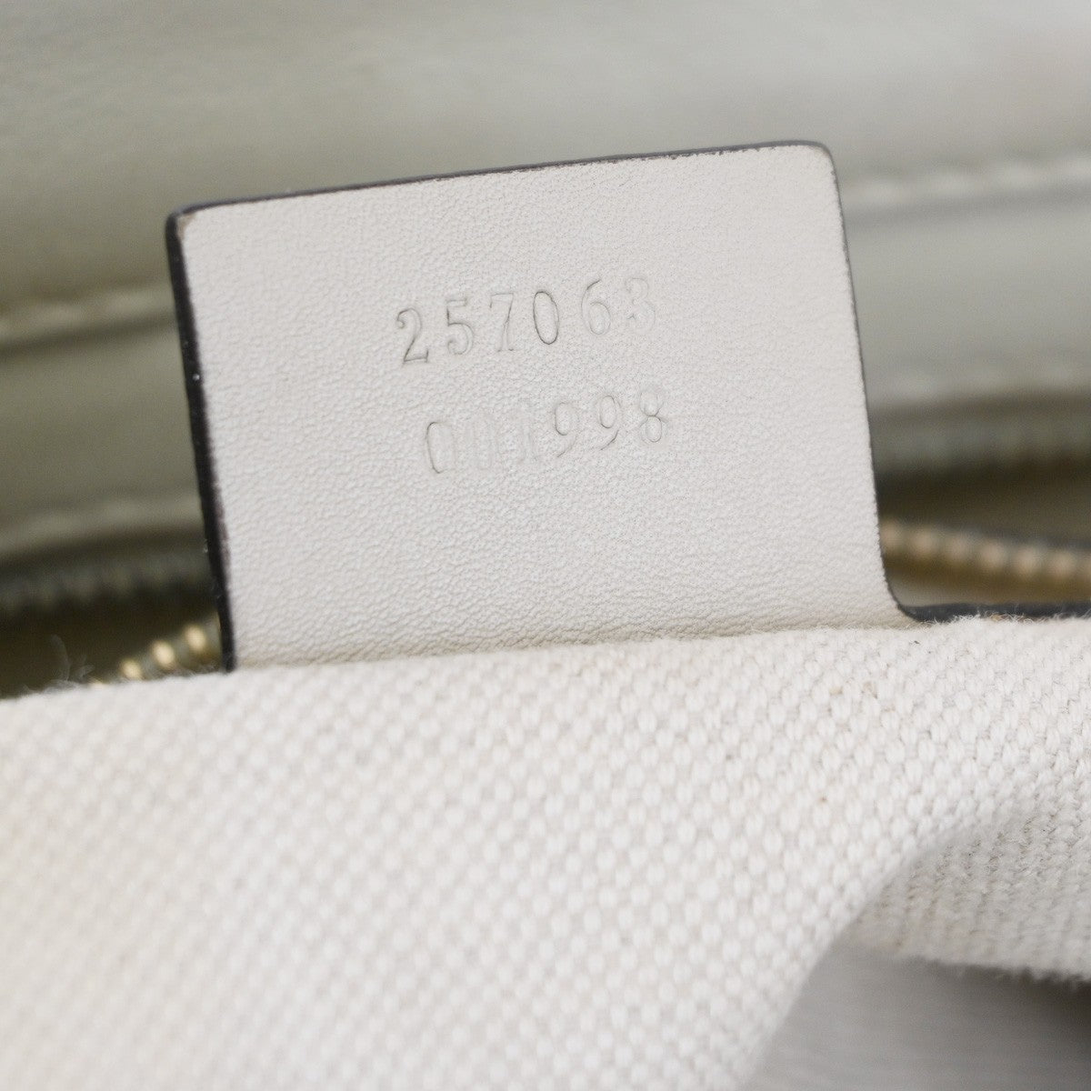 GUCCI GG Guccissima Mayfair Bow Shoulder Hand Bag Leather Italy White 62CA786