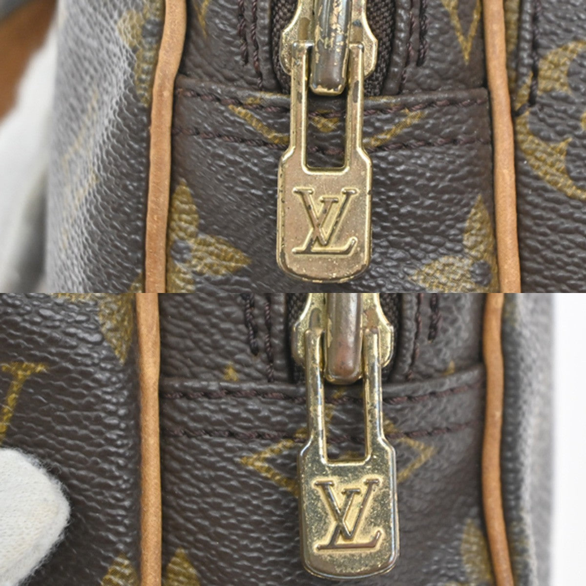 LOUIS VUITTON Mini Amazon Shoulder Bag Monogram Leather Brown M45238 34MA463