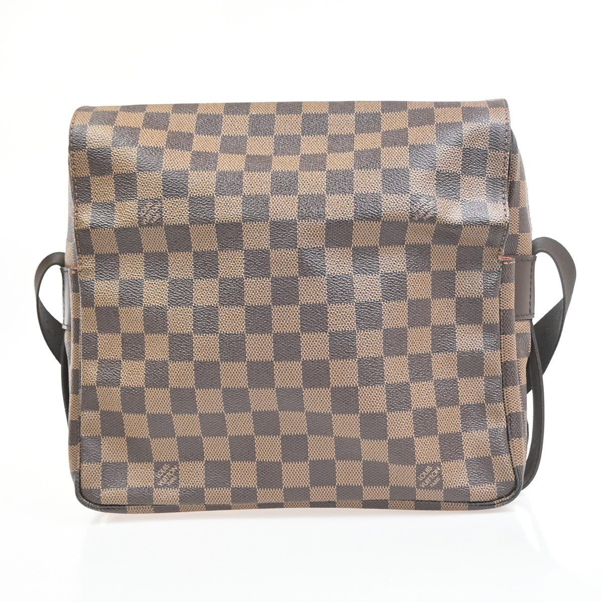 LOUIS VUITTON Naviglio Shoulder Bag Damier Ebene Leather Brown N45255 15YH939