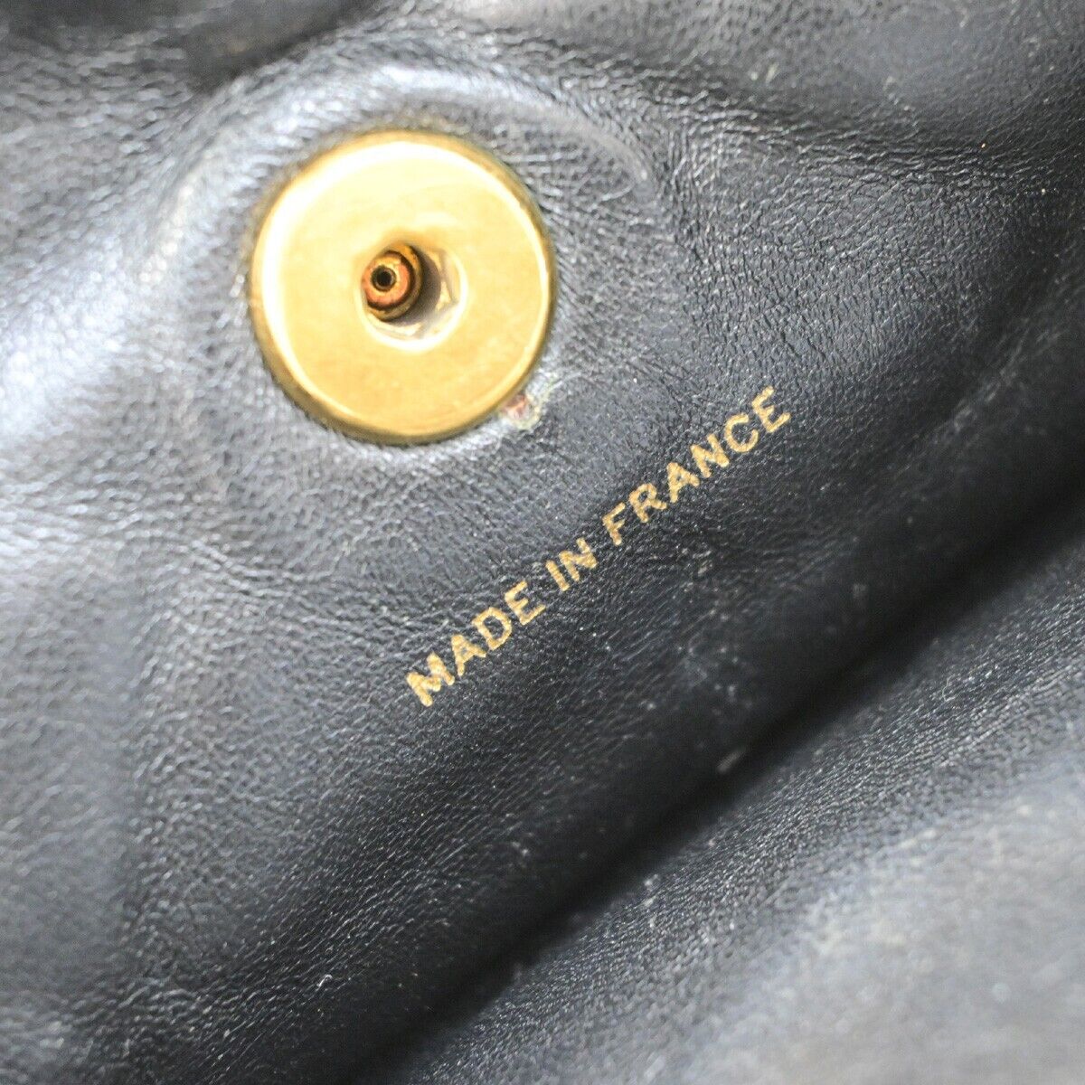 CHANEL CC Logo DUMA Matelasse Chain Backpack Bag Leather Black GHW 332RK719
