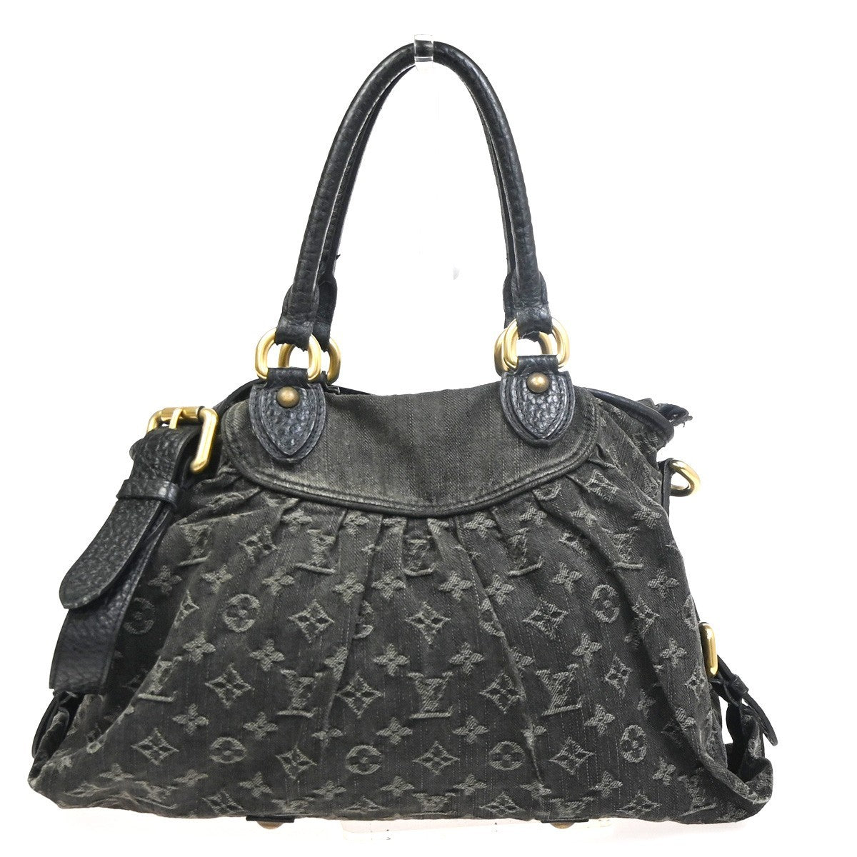LOUIS VUITTON Neo Cabby MM 2Way Shoulder Bag Monogram Denim BK M95351 632CA773