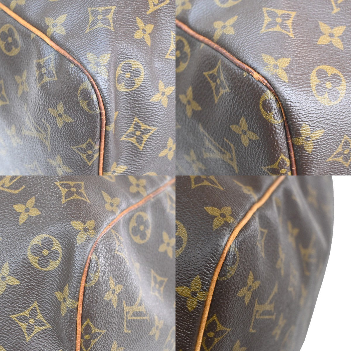 LOUIS VUITTON Keepall 60 Travel Hand Bag Monogram Leather Brown M41422 74YH945